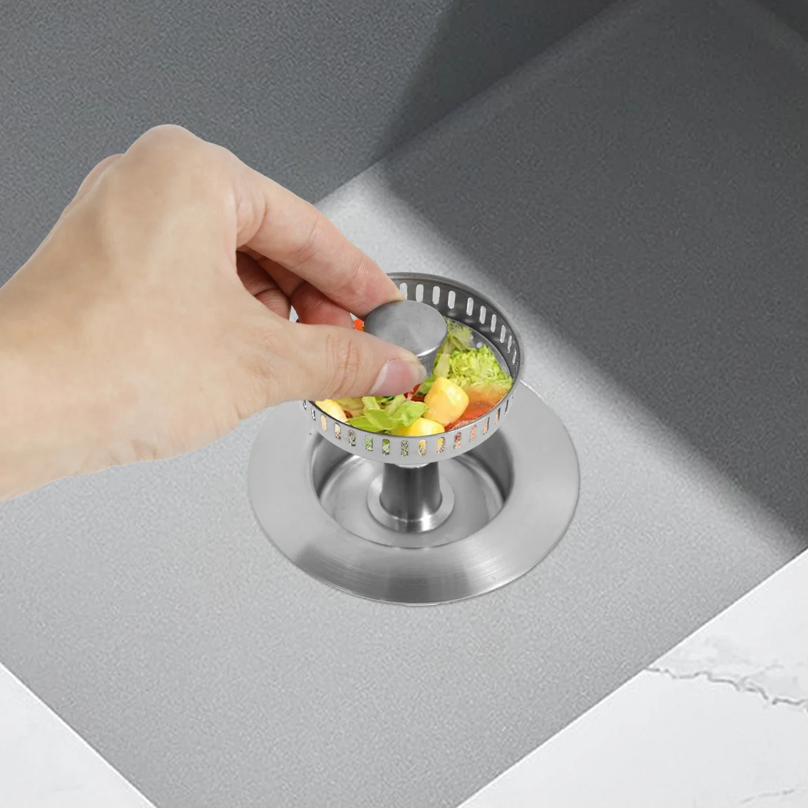 

2 шт. фильтры-сетки из нержавеющей стали для раковины, уловители волос, очистители канализационных труб, средство для удаления засоров, кухонные гаджеты