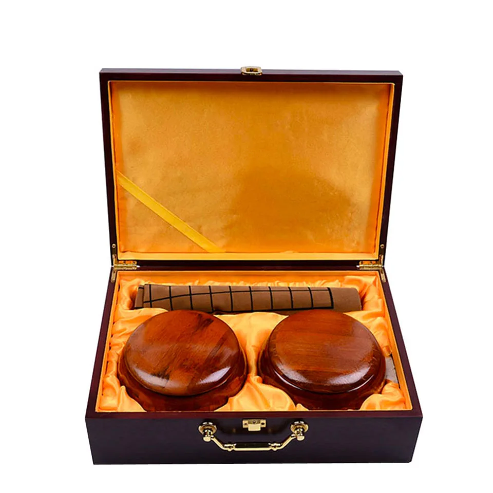 

Go Chess 19 Road 361 Pcs/Set Chessman Diameter 2.2cm Cloth Chessboard Wood Box and Jar Chinese Old Game of Go Weiqi