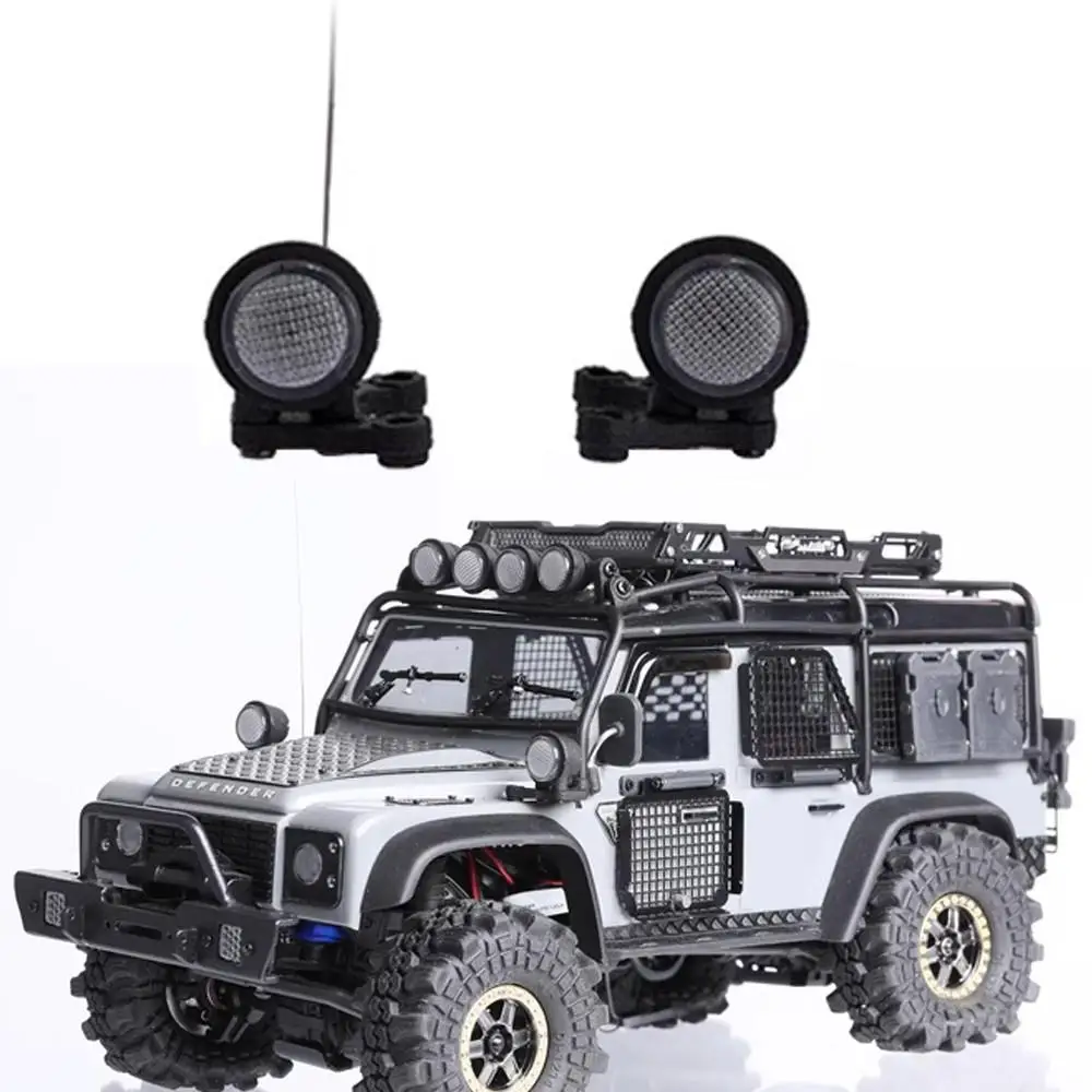 

Для 1/18 радиоуправляемого гусеничного автомобиля Traxxas 1/18 Trx4m Defender/bronco/k5 Fms24 Scx24, обновленный прожектор на стойке A с антенной, боковой прожектор