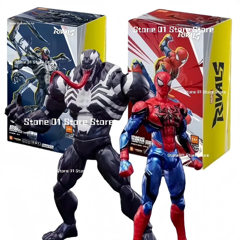 Nieuwe Blokees Marvel Rivals Champion Class Spider-Man Venom Model Kit Bouwbare Action Figure Blind Box Collectible Assembly Toys