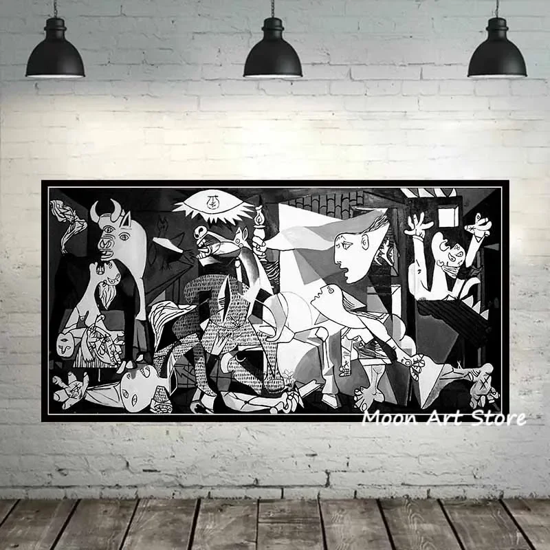 Abstract Art Picasso Works Poster Guernica Canvas Painting HD Printing Modern Wall Art Pictures Living Room Bedroom Decoration