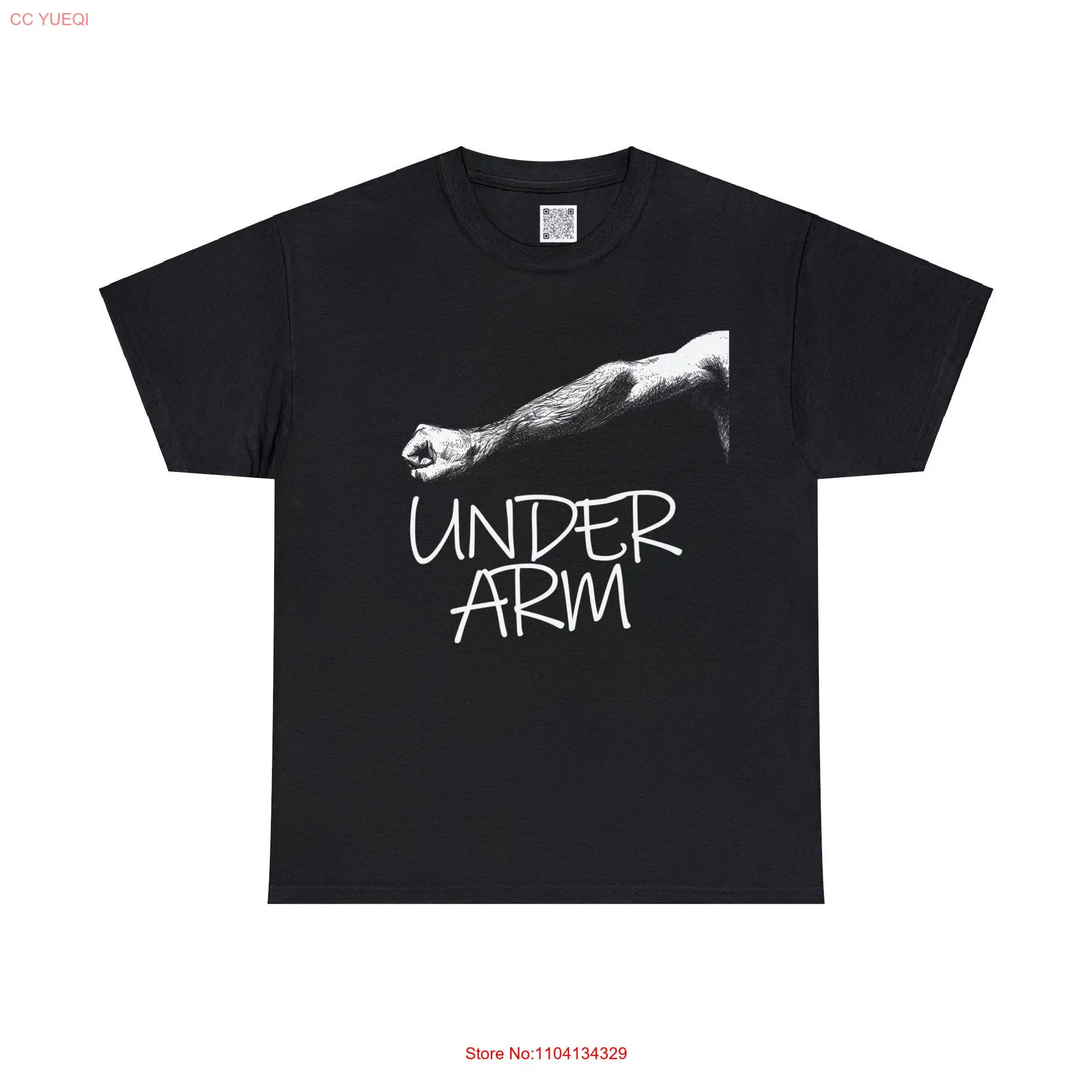 Under Arm Parody T Shirt No 1 EXCLUSIVE Sportswear Gym Fitness Athletics Cotton Heavyweight long or short sleeves