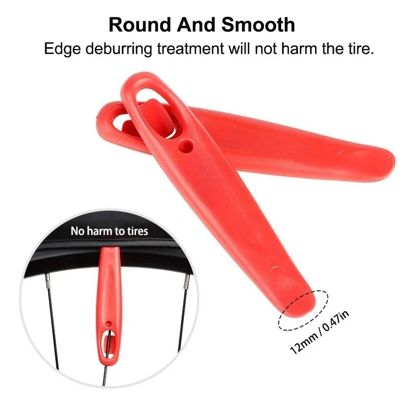 3Pcs High Quality Nylon Bicycle Tire Lever Lightweight Tire Pry Bar Crowbar MTB Bike Wheel Repairing Tool Tire Opener Remover view 5