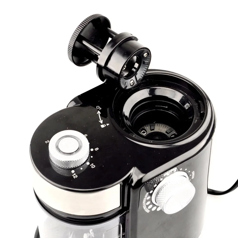 New 220V Espresso Burr Coffee Grinder Home Adjustable Electric Coffee Bean Grinding Machine For Drip And Percolator Coffee