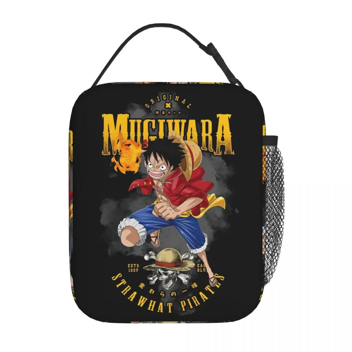 

Cartoon Anime One Piece Luffy Insulated Lunch Bags Thermal Bag Lunch Container Portable Tote Lunch Box Girl Boy Beach Picnic