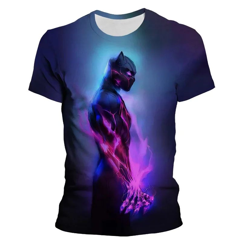 Marvel the Avengers Black Panther T Shirt Men Women Children 3d Printed T-shirt Boy Girl Kids Fashion Superhero Cool Tops Tee