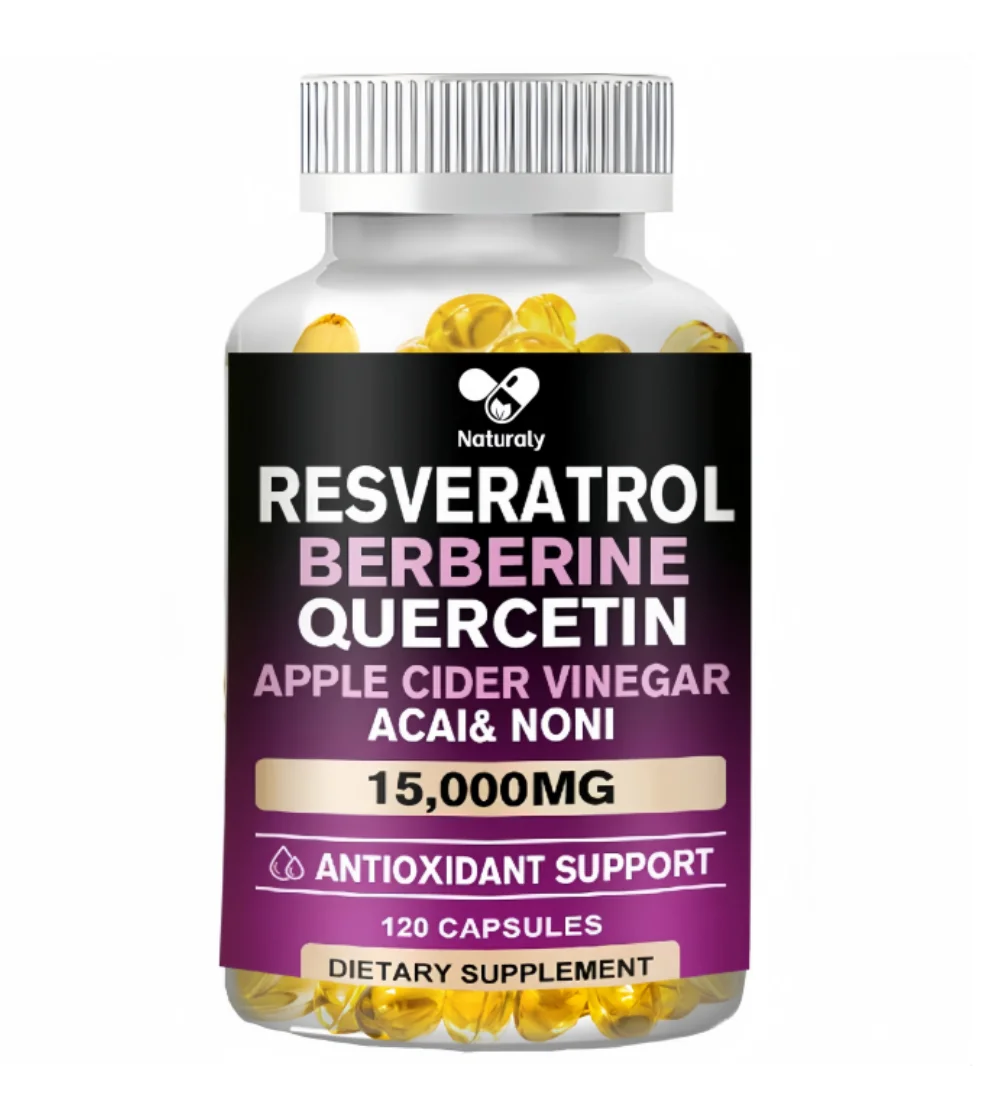 Resveratrol 15000 Mg Powerful Antioxidant and Anti-resveratrol for Anti-aging and Supporting Cardiovascular Health