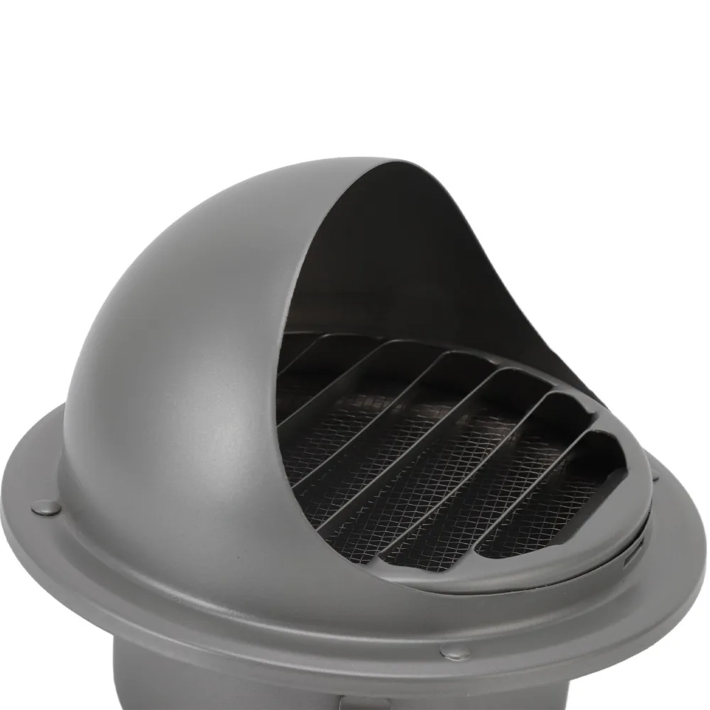 4 Inch Diameter Louvered Vent Cover Round With Fly Screen Mesh Air Vent Grille Thickened 304 Stainless Steel Vent For House