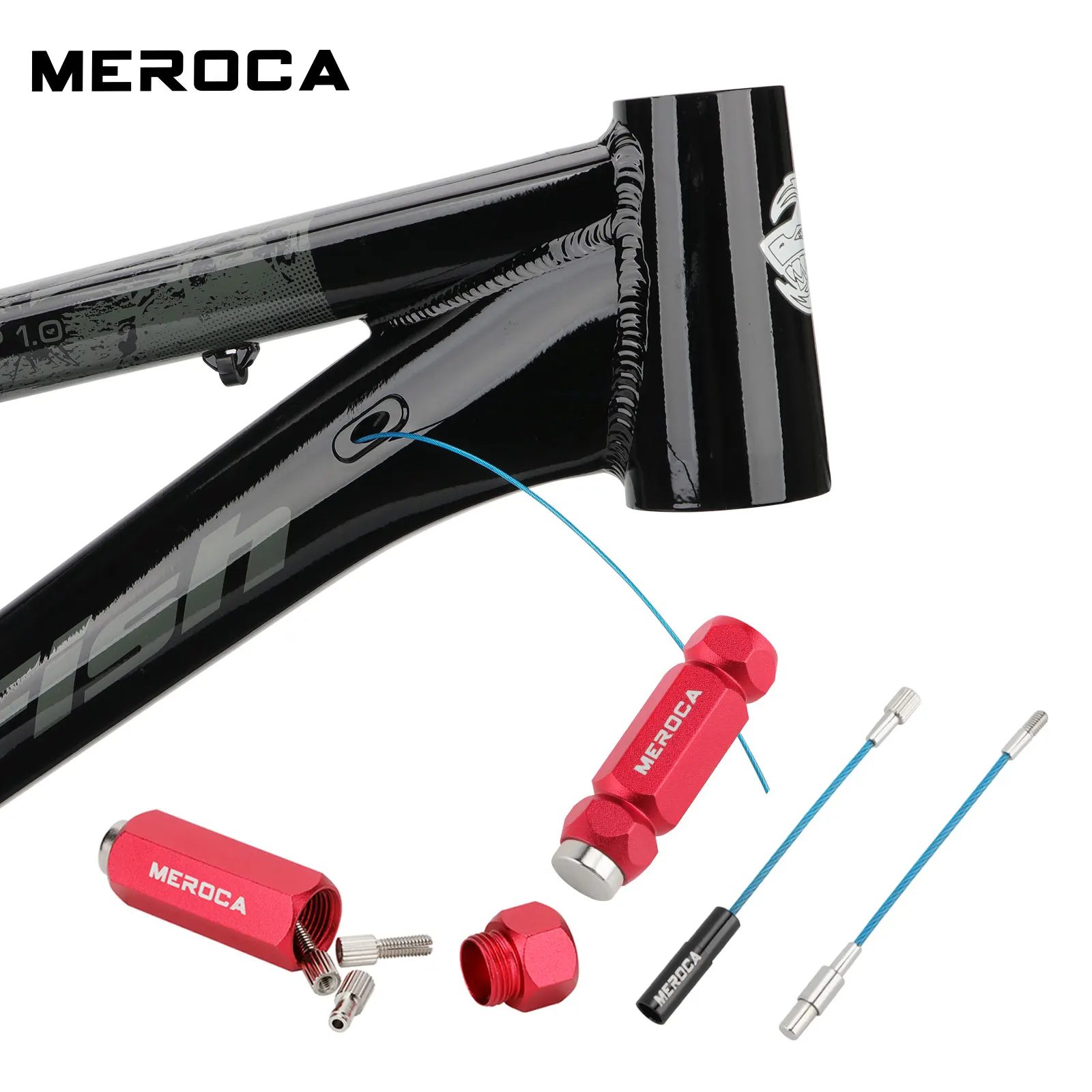 MEROCA Bike Internal Cable Routing Kit For MTB Road Frame Cycling Brake Shift Hydraulic Inner Wire Install Guide Tool