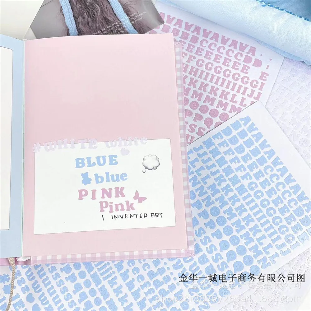 3Pcs Cute Candy Color 26 English Letters Mini Stickers Mobile Phone Case CCD DIY Deco Scrapbook Journal Notebook Spell Stickers