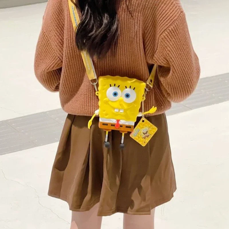新しいオリジナル漫画スポンジボブスクエアパンツ子供ショルダーバッグ女の子と男の子かわいいギフトバックパック