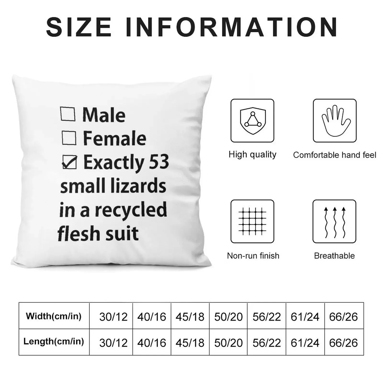 No Gender, Only Lizards Throw Pillow Anime Sofa Cushion pillow