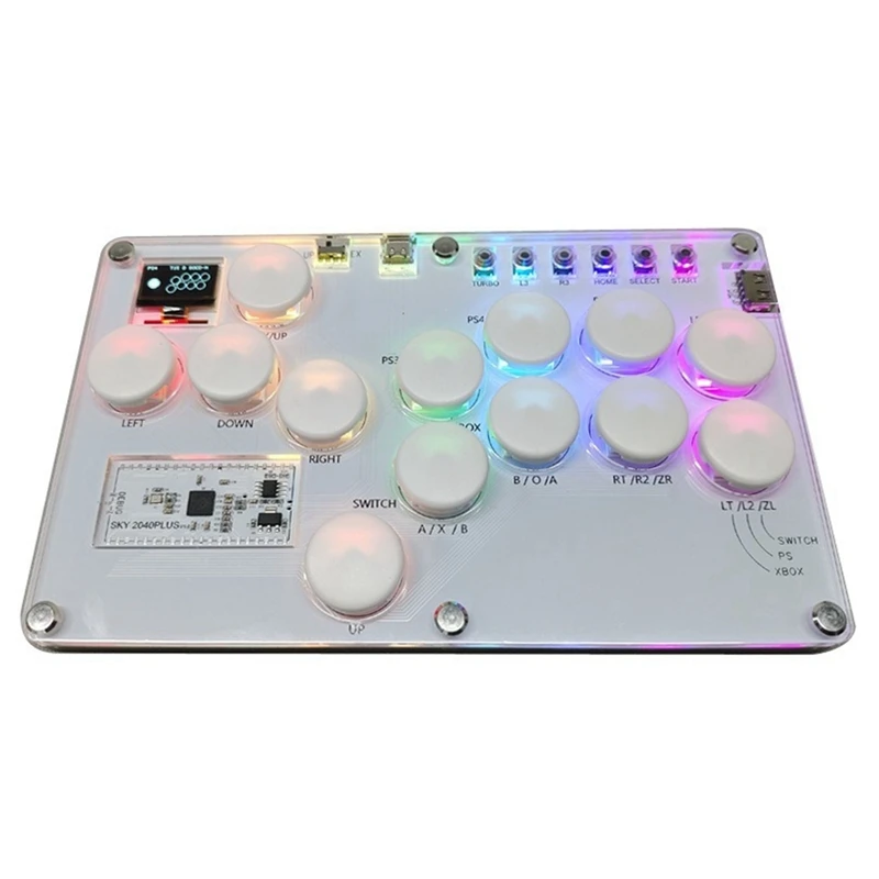 

B04B-SKY2040PLUS 13-Key Arcade Game Controller Hitbox Street Fighter Controller Rodless Game Combat Stick Mechanical Button