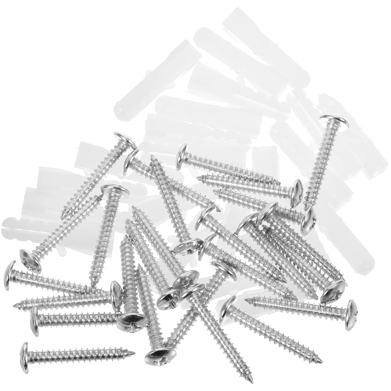

Square Expansion Tube 6/8mm White PE Anchors Drywall Screw Set Concrete Wall Anchors Plaster Picture Hanging Nails Bath Kitchen