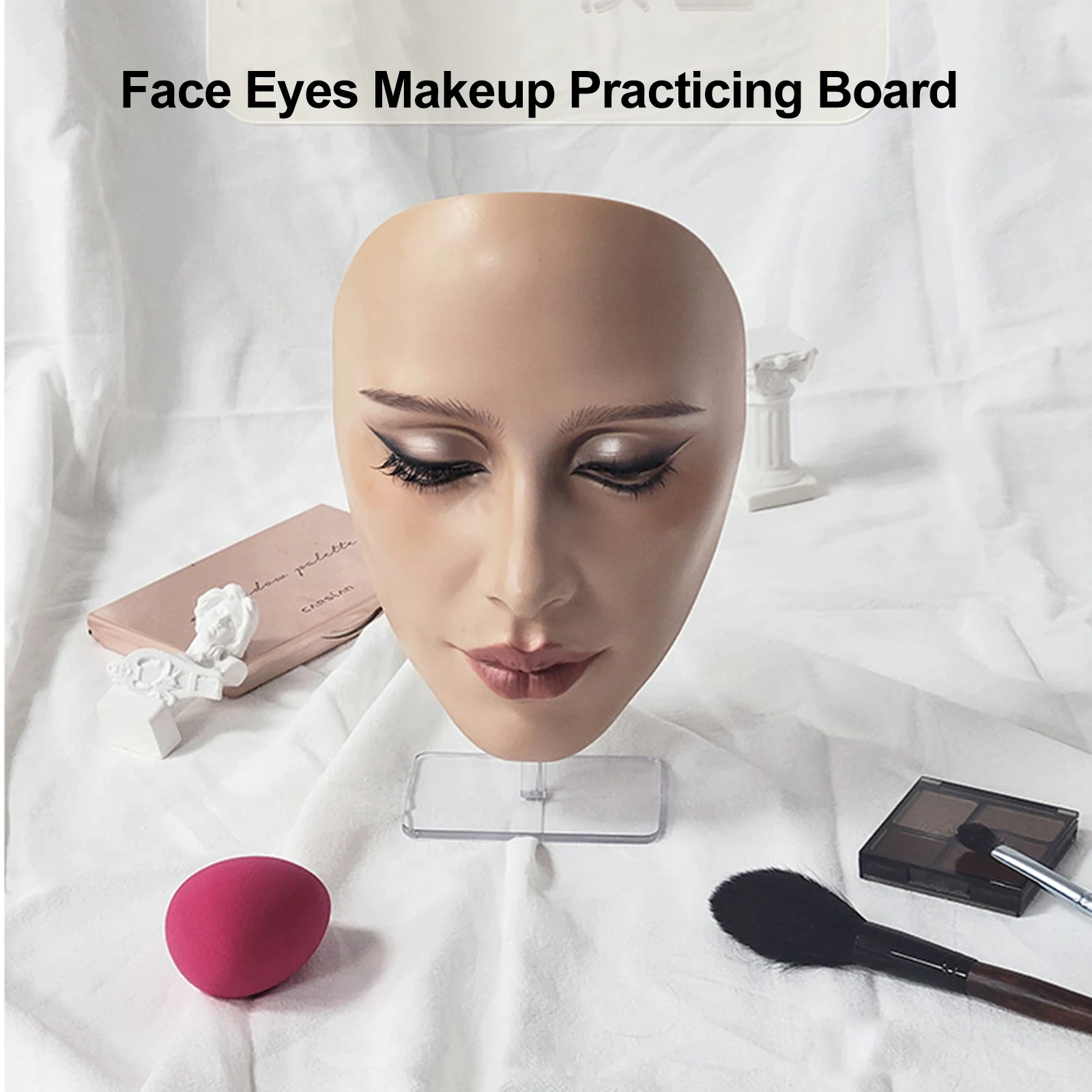 Perfect Aid To Practice Makeup Full Face Makeup Mannequin Silicone Practicing Board Perfect Aid To Practice Makeup For Beginner