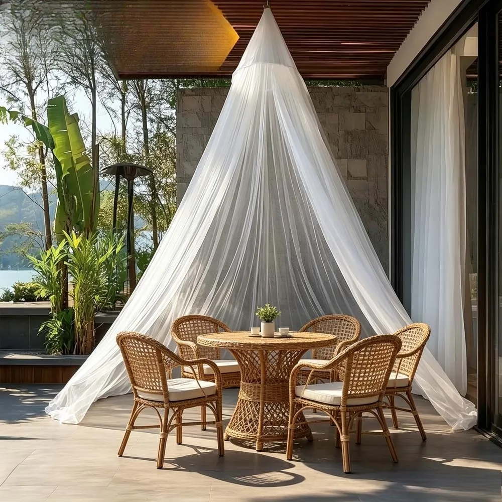 Sommer-Hängekuppel-Moskitonetz, Moskitoschutzgaze für Zuhause, Outdoor und Camping, Höhe 220 cm – Detail 13