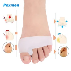 Pexmen 2Pcs Silicone Forefoot Pad Metatarsal Pads Ball of Foot Cushions Toe Separator for Reducing Forefoot Pain Callus Blisters