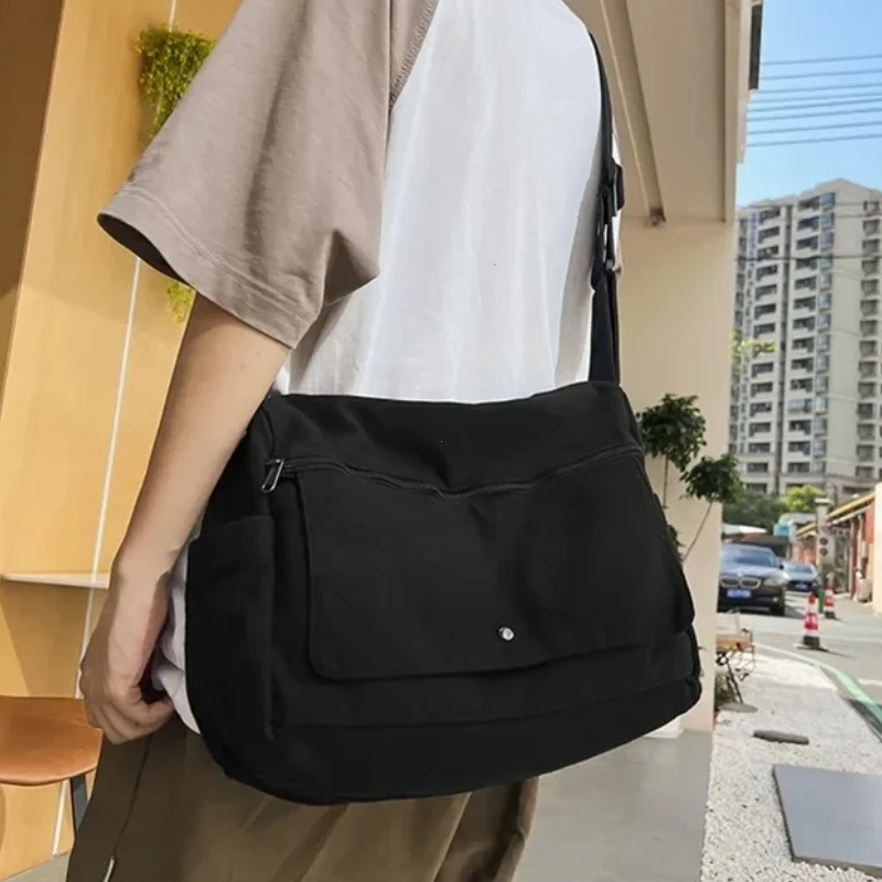 Bolso cruzado Hobo de lona de gran capacidad de 4 colores, bolsos de hombro ajustables duraderos a la moda, Bolso de Mujer 2025