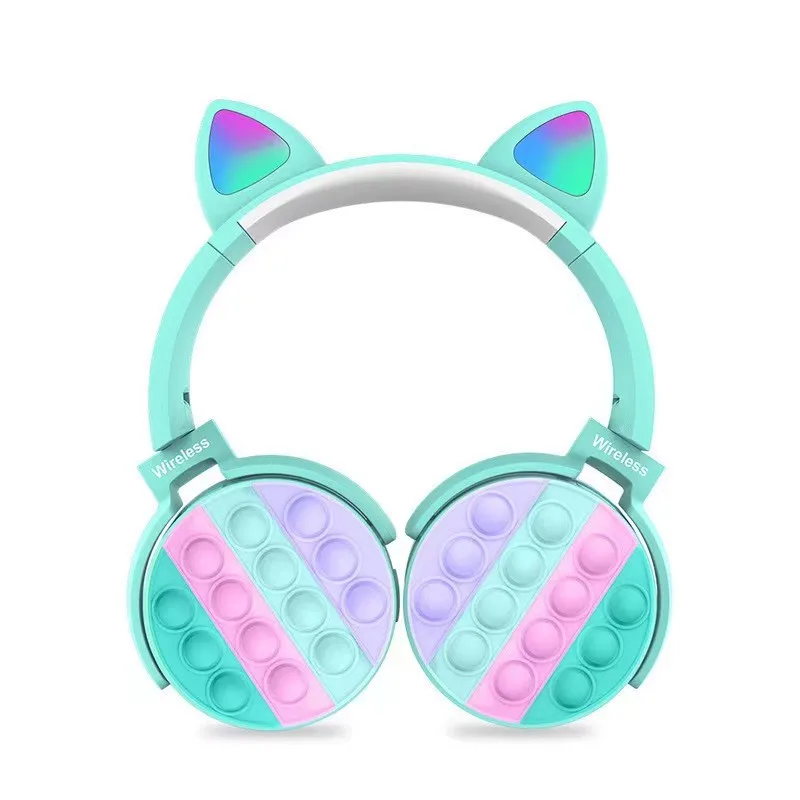 New Look 950 Cat's ears (Steamed cat-ear shaped bread) Headset Plug in Card Cartoon Mobile Wireless Bluetooth Headset