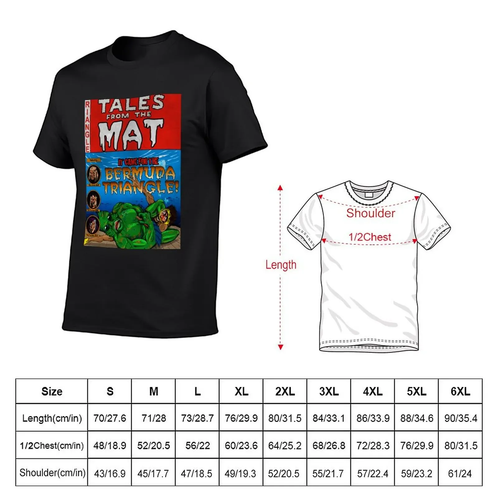 Tales from the Mat - Triangle - Creature from the Black Lagoon T-Shirt basketball graphic tees anime tshirt tshirts for men