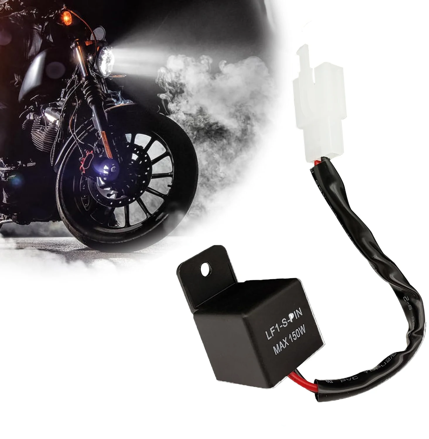 

LED Flasher Relay 2-Pin 12V Relay For Car LED Flash Turn Signal Relays Adjustable Flash Rate Flasher Relay Wiring Connectors Kit