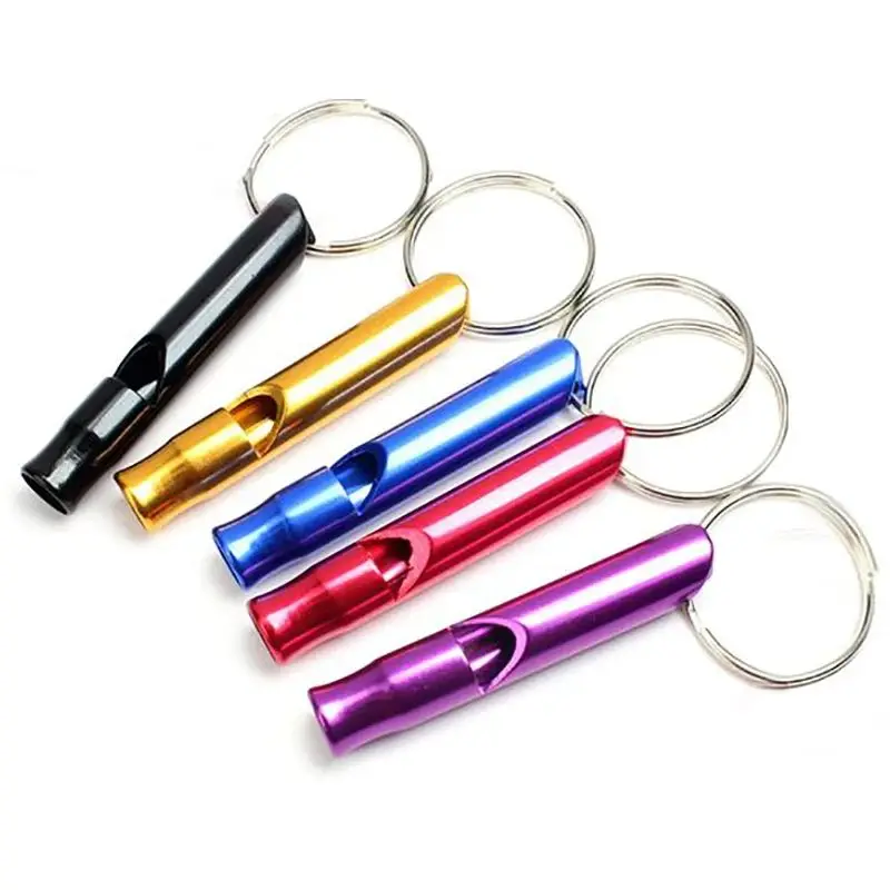 1PC Emergent Rescue Survive Signal Whistle For Outdoor Camp Hike First Aid, Multifunctional Aluminum Basketball Sports Whistle