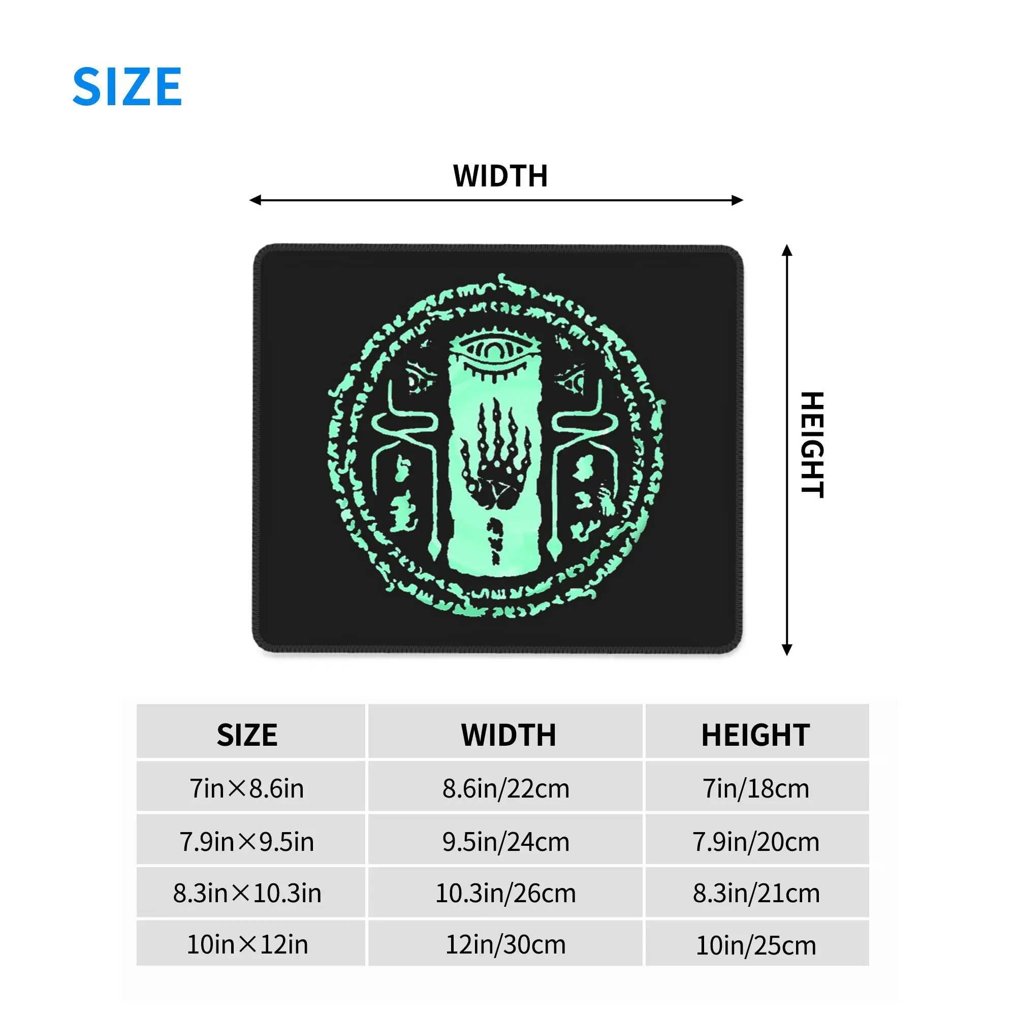 Zonai Green Swirl (Totk) لوحة ماوس لوحة مفاتيح الكمبيوتر ماوس حصيرة ألعاب الكمبيوتر المحمول حصيرة مكتبية ملحقات المكتب مفارش الطاولة