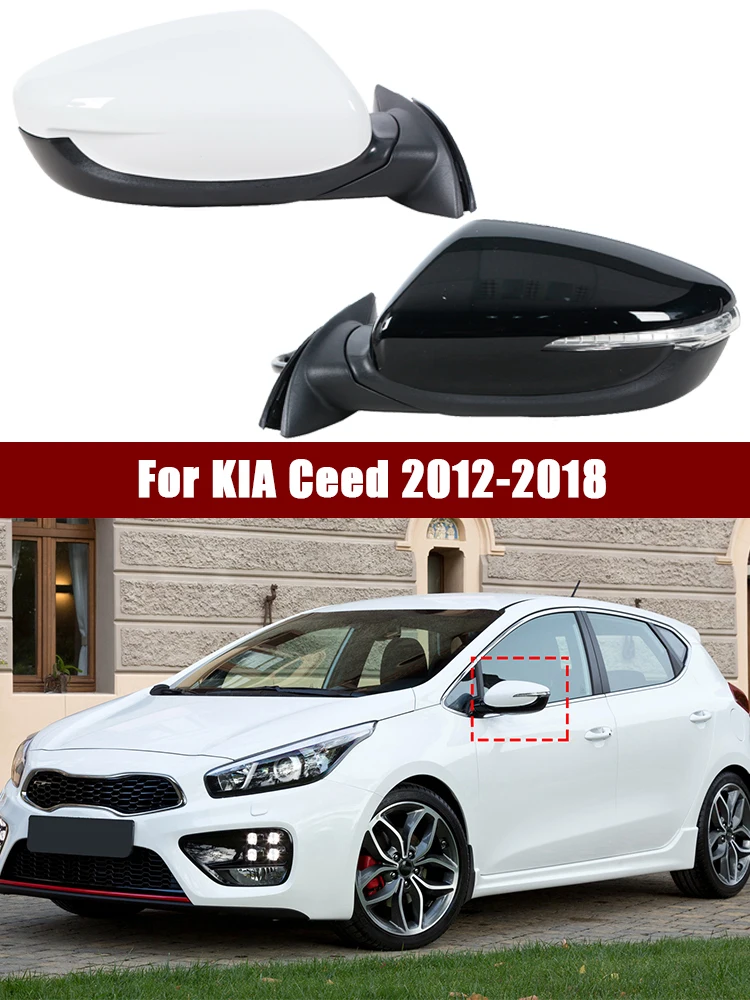 5/6/8PIN Do KIA Ceed 2012-2018 Akcesoria Samochodowe Auto Boczne Lusterko Wsteczne Zespół Elektrycznie Składane Kierunkowskazy — 2