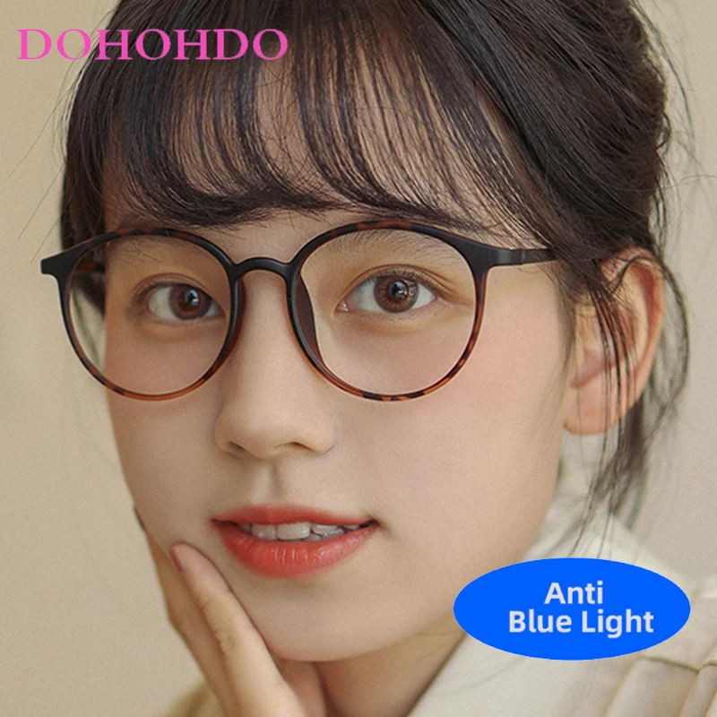 

Vintage Luxury Brand Design Round Frame Anti-Blue Light Glasses For Women Men Computer For Office Work Optical Eyeglasses Lentes