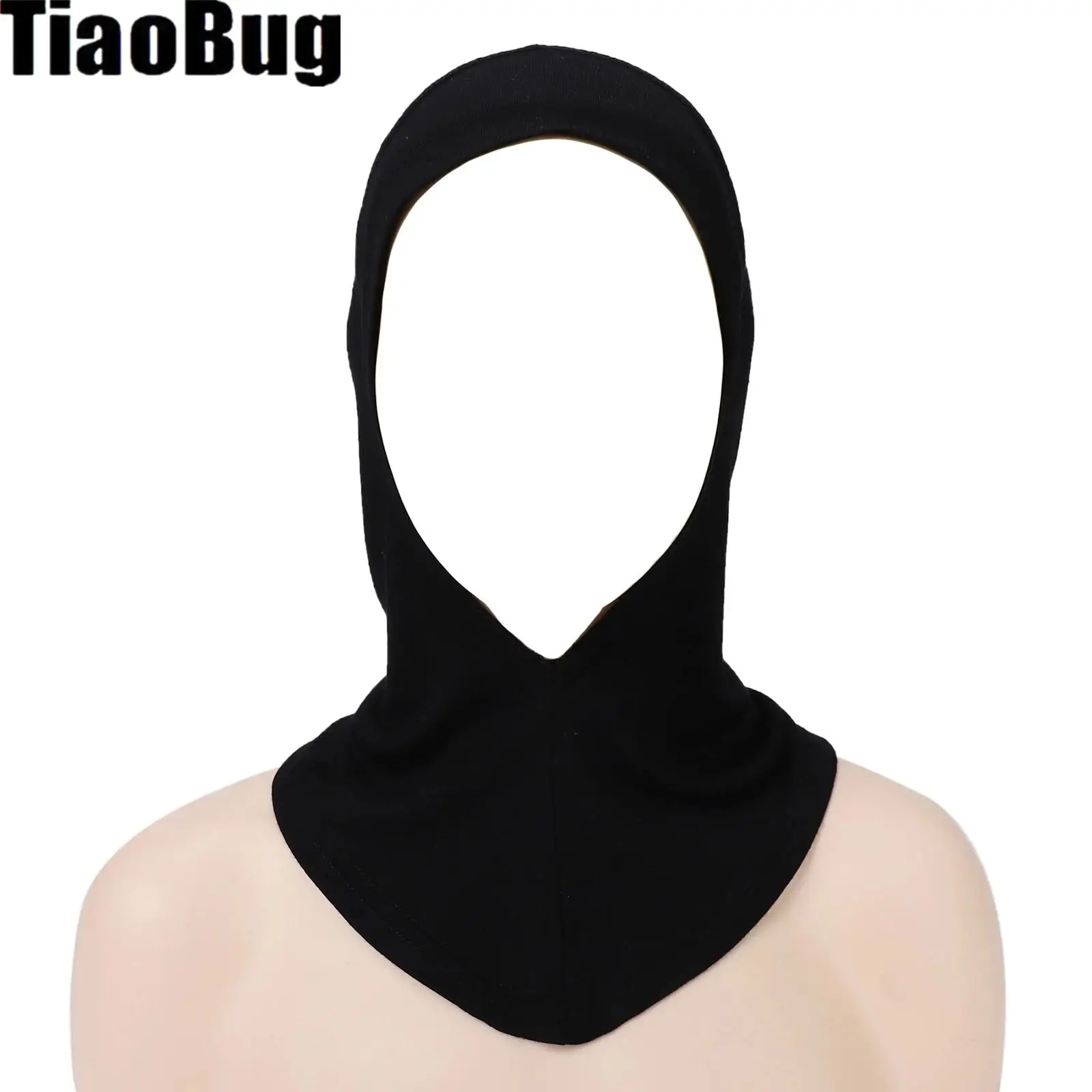 

Женский хиджаб под шарфом, эластичная шапка с полным покрытием шеи, однотонный хиджаб, шарф на голову, аксессуары для капота