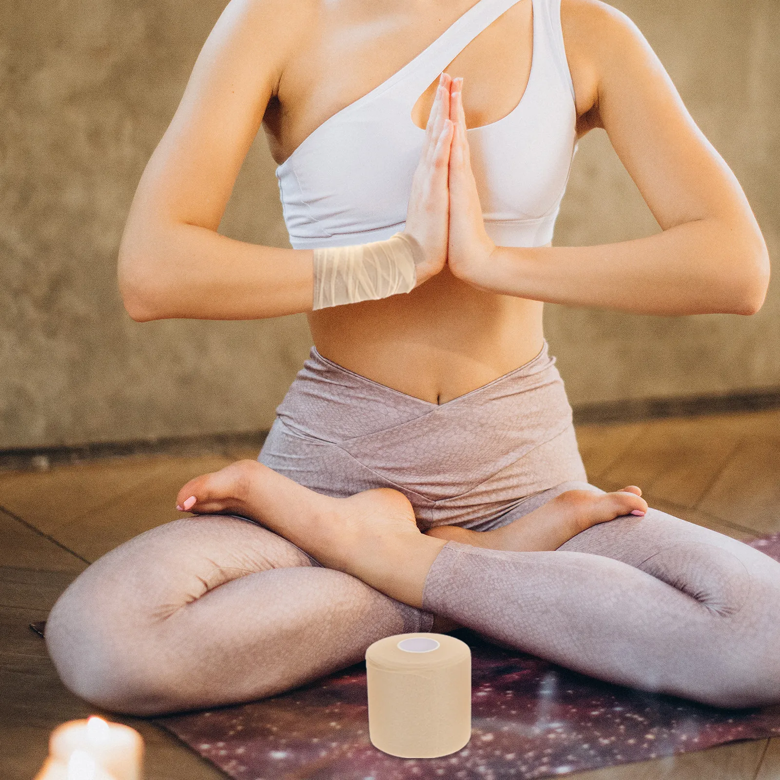 4Pcs Sports Tape Sponge Films Shock-Proof Breathable Elastic Bandages for Ankle Wrist Knee Protection Exercise Recovery Sports