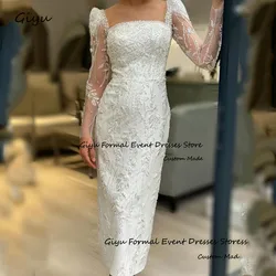 Giyu Exquisite Lace Followers Wedding Dresses For Woman Full Sleeves Ankle-Length Vestidos De Novias 2024 Evening Dress