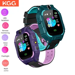 Kids Smart Watch LBS Position Baby Phone 2G Watch Flashlight Camera SOS Children Smartwatch For Boys Girls Gifts PK Q12 Q15