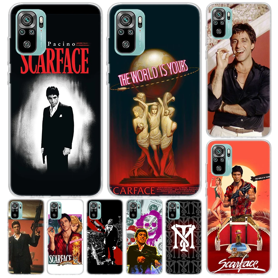 Scarface 1983 Film Al Pacino Movie Cover For Xiaomi Redmi Note 13 12S 12 11 11S 10S 10 Pro Plus Phone Case 11E 11T 9 9S 8T 8 + P