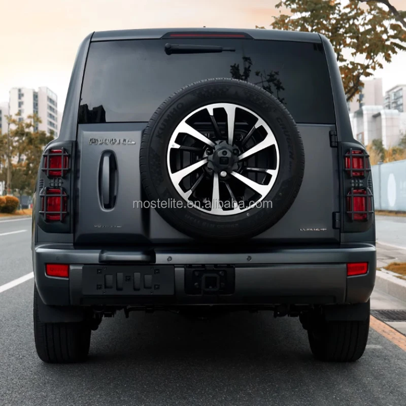 High Quality Abs Mecha Style Black Rear Light Cover Trim Tail Light Cover for Haval H9 Accessories