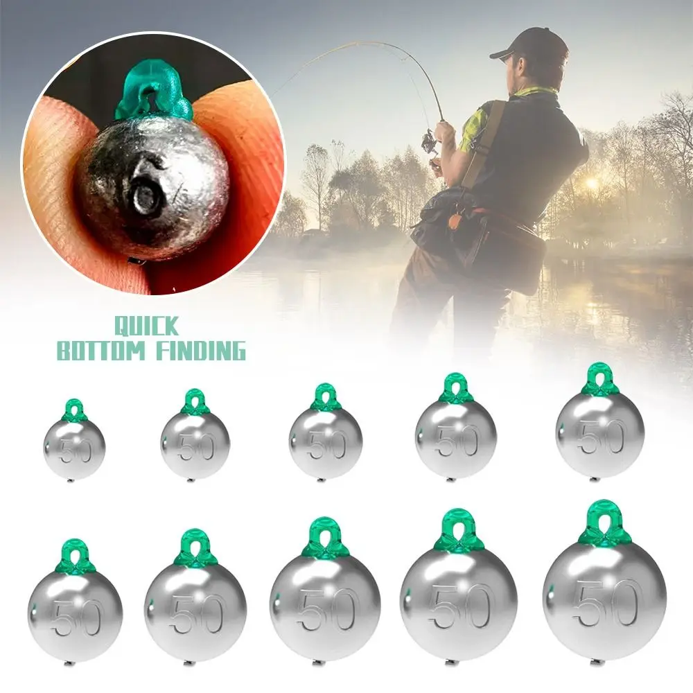 5PCS 2g-16g Fishing Lead Sinkers Carp Fishing Concave Bottom Lead Weights Anti Hanging Bottom Weight Fishing Weight