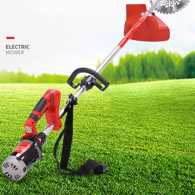 Electric Lawn Mower DC 24V/48V Home Weed Trimmer Hedge Trimming, Weed Removal, Branch Cutting, Agricultural Harvesting