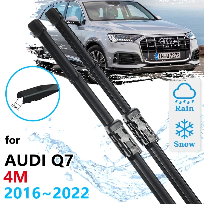 สำหรับ Q7 Audi 4เมตร2016 2017 2018 2019 2020 2021 2022 Sline ทำความสะอาดกระจกหน้ารถอุปกรณ์เสริมรถยนต์ใบที่ปัดน้ำฝนหน้า