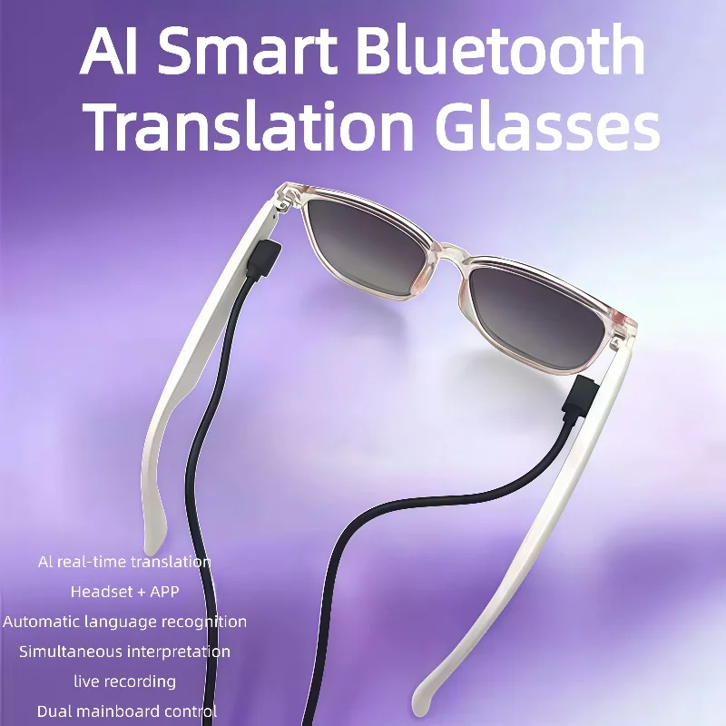 

GS03 AI Smart Glasses Blue Tooth Audio Call AI Voice Noise Reduction Music Eyewear Waterproof Speaker Mics Calls Eyeglass