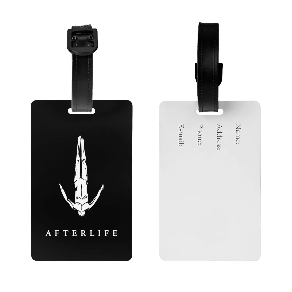 Afterlife Bagagem Tag para Malas, Privacidade Cover, Nome ID Card