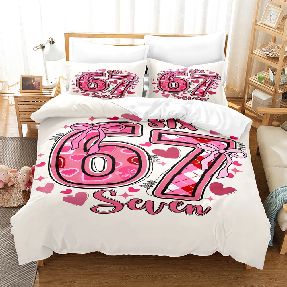 67 POP Culture 3D Print Bedding Set Modern Style Soft Duvet Cover Set King Queen Twin Size Birthday Gift for Bedroom Decor