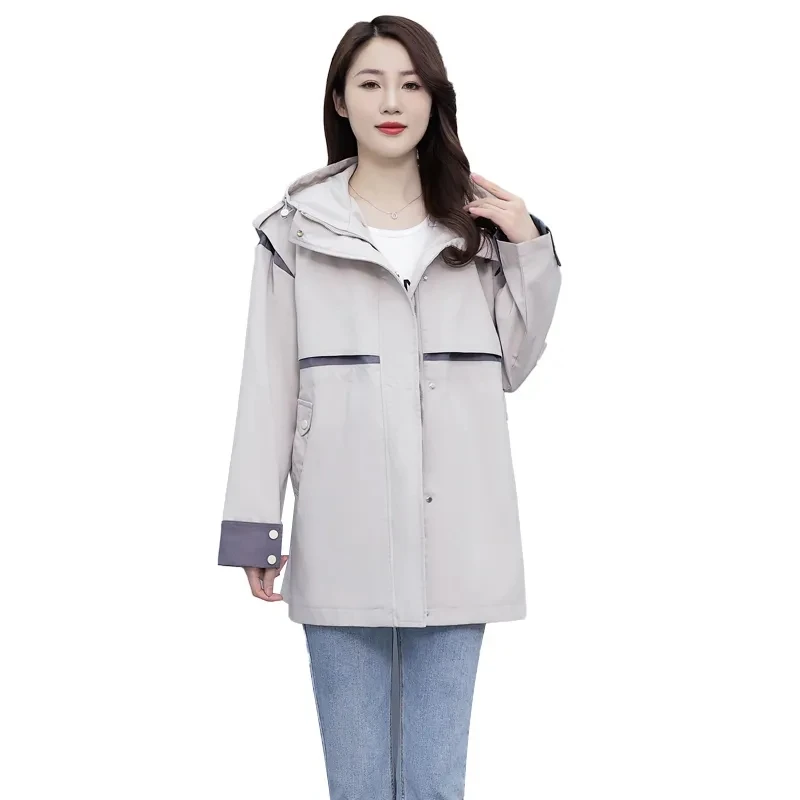 

Europe Station 2024 Spring and Autumn New Korean Fashion Loose Workwear Windcoat Women's Long-term Advanced Short Coat Tide.