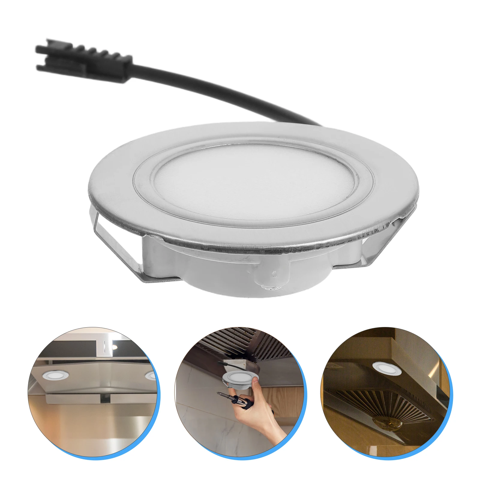 

LED Range Hood Light Bulbs Bright Efficient Lighting Universal Fit Kitchen Stove Hood Replacement Appliance Glass Plastic Long