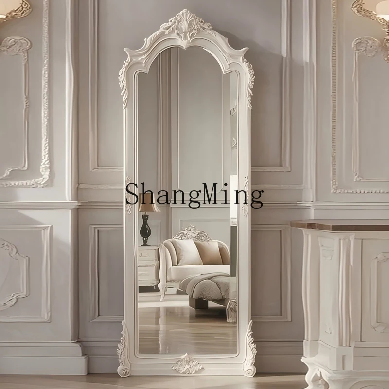 

ZYY living room full-length mirror luxury carved home floor-to-ceiling bedroom cloakroom decorative full-length mirror