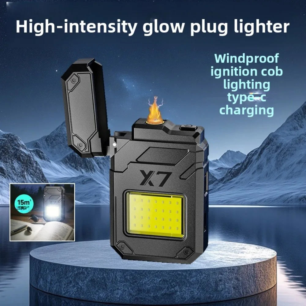 Multifunctional X7 Electric Heating Wire Ignition Flashlight - Super Bright Rechargeable Long Battery Life Mini Portable