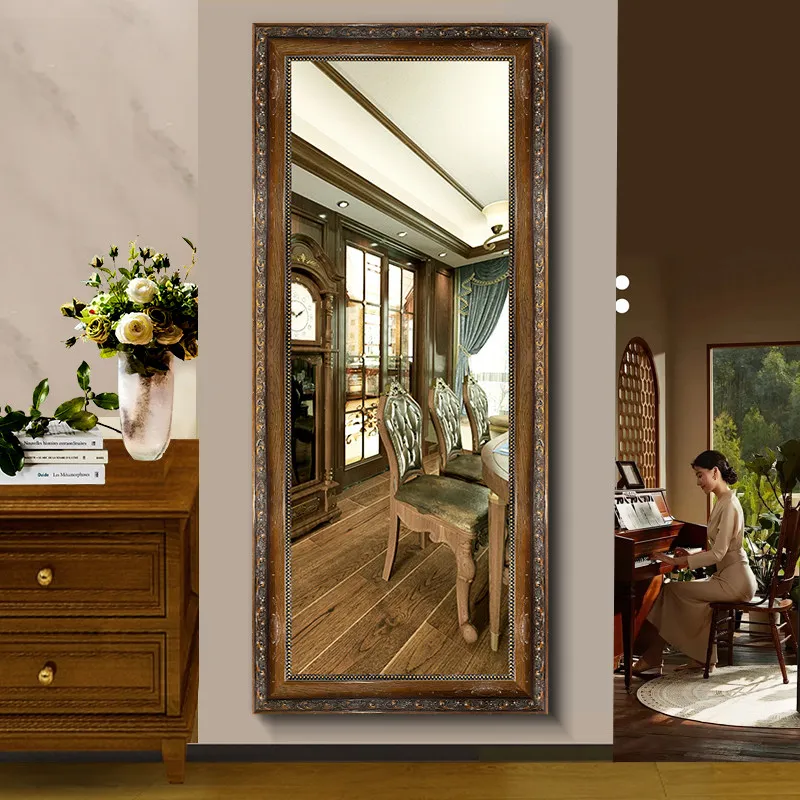 Modern Wall Mirror Living Room Moving Standing Standing Long Luxury Men Bedroom Bathroom Mirror Floor Espelhos Home Products