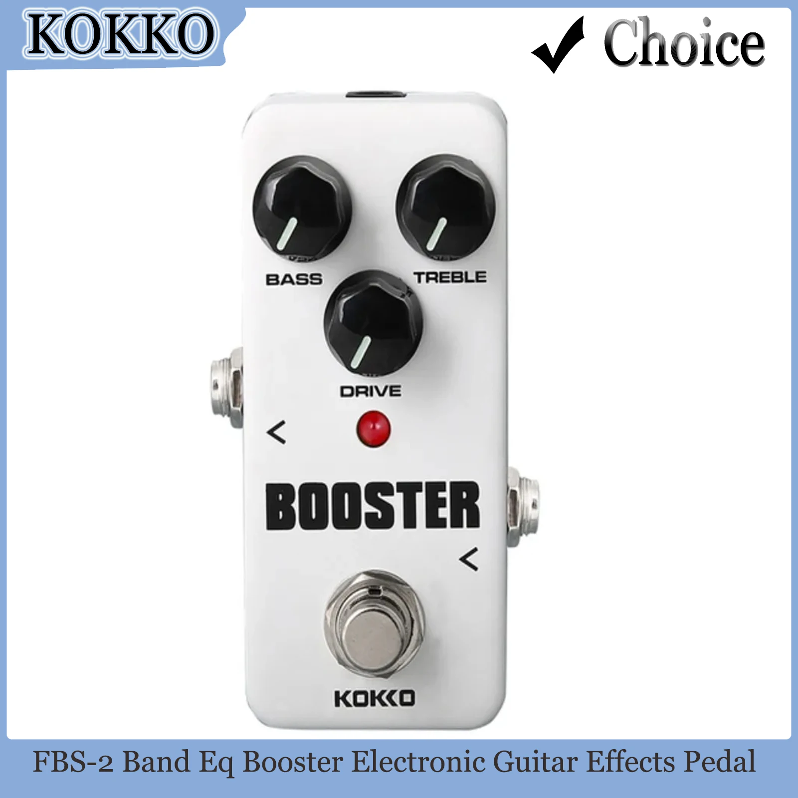 

Педаль эффектов для электрогитары KOKKO FBS2, двухдиапазонный эквалайзер, педаль эффектов True Bypass, мини-одинарная гитарная педаль, мини-запчасти для гитары