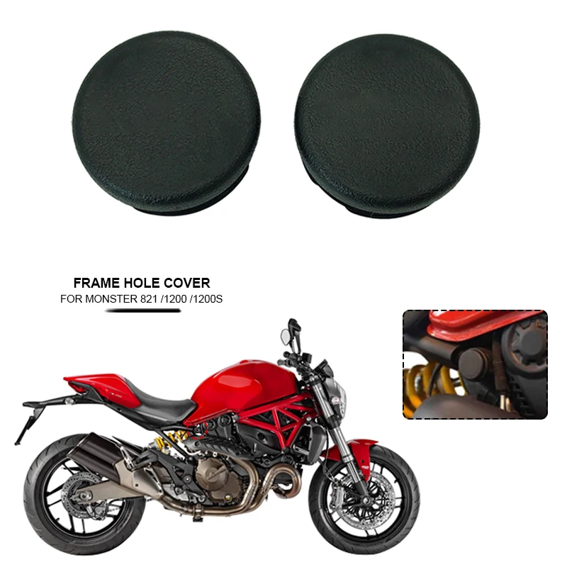 Frame Hole Cover Caps Plug Decorative Frame Cap Set For Ducati Monster 821 Monster 1200 S 2014 2015 2016 Motorcycle Accessories