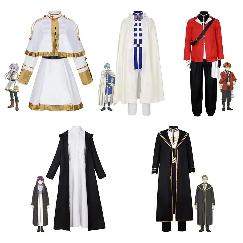 

Frieren at the Funeral Fern Cosplay Costume Anime Frieren Beyond Journey's End Dress Cloak Trench Women Men Halloween Uniform