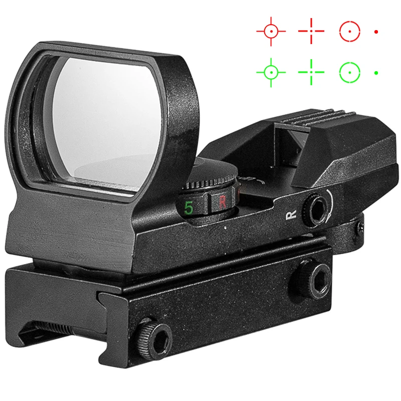 Red Dot 20mm / 11mm Red Dot BK Scope DE QD Sight Dovetail Riflescope Reflex Optics Sight For Hunting Rifle Gun Airsoft Tactical